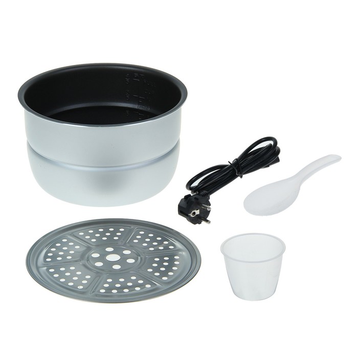 Мультиварка-скороварка Galaxy GL 2651, 5 л, 900 Вт, 8 программ, антипригарная чаша