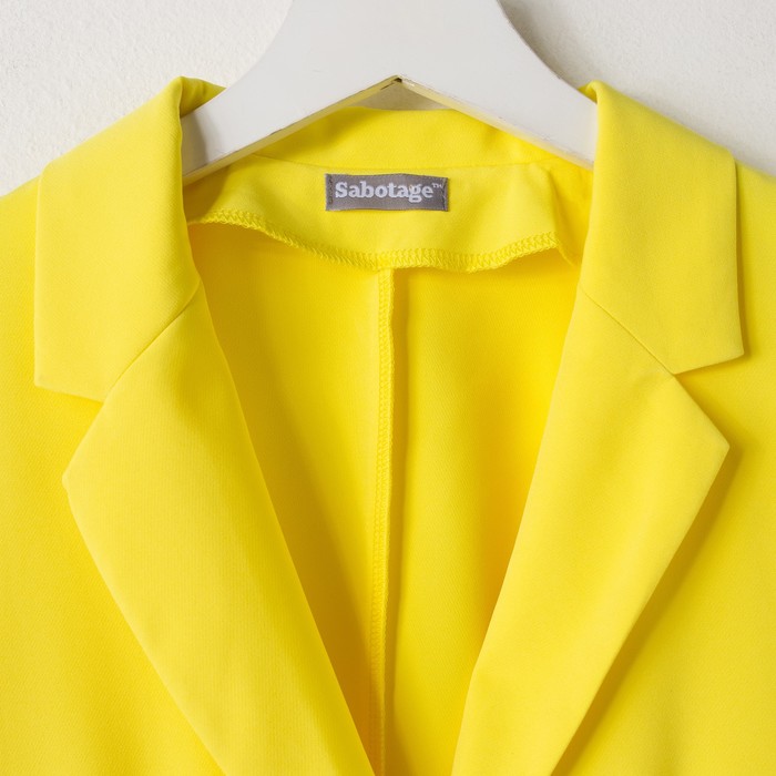 Жакет для девочки, цвет жёлтый, рост 170 см (80) (арт. 16В1-ЖАД149-20)