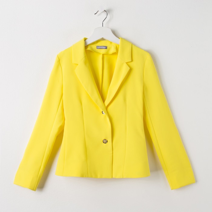 Жакет для девочки, цвет жёлтый, рост 152 см (76) (арт. 16В1-ЖАД149-20)