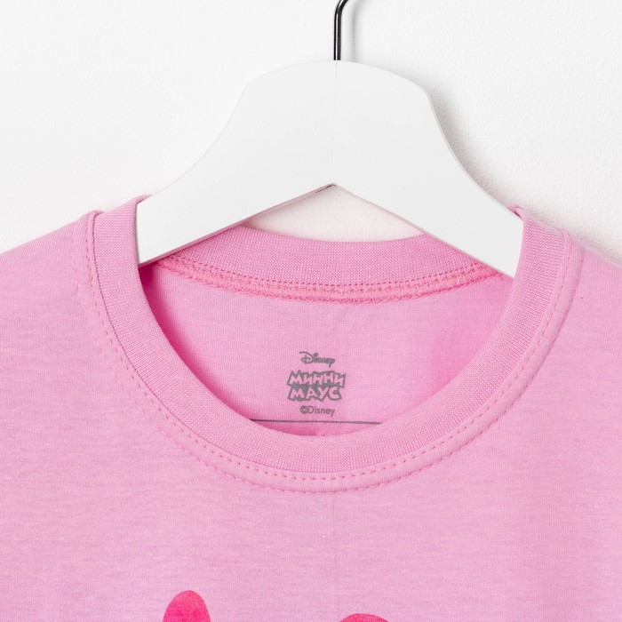 Футболка для девочек "Подружки", Минни Маус, рост 134-140 (36) см, 9-10 лет, 100% хлопок