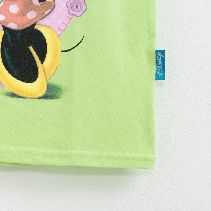 Футболка для девочек "Красотка", Минни Маус, рост 122-128 (34) см, 7-8 лет, 100% хлопок