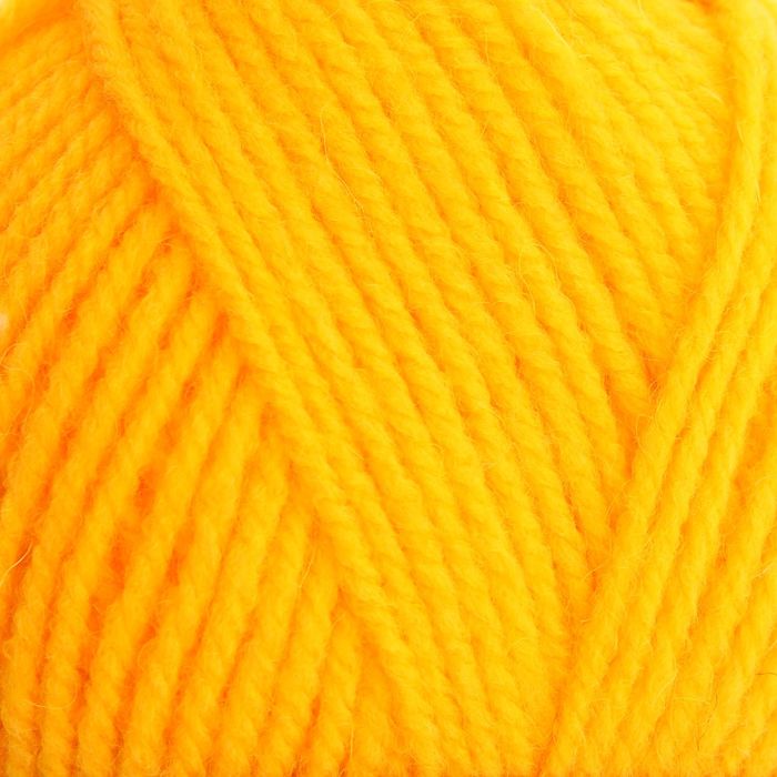 Пряжа "Надежда" 30% шерсть, 70% акрил 220м/100гр (104 желтый)