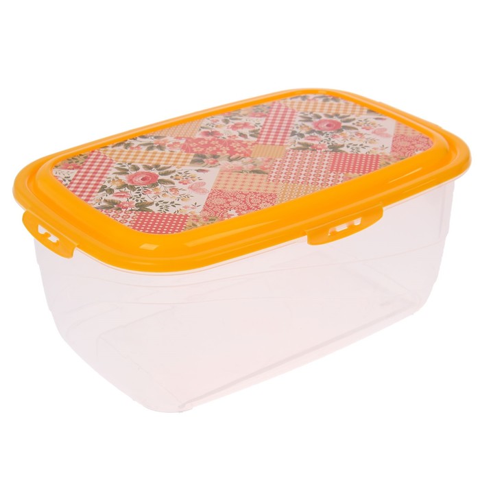 Контейнер пищевой 4,8 л Click&Lock, цвет МИКС