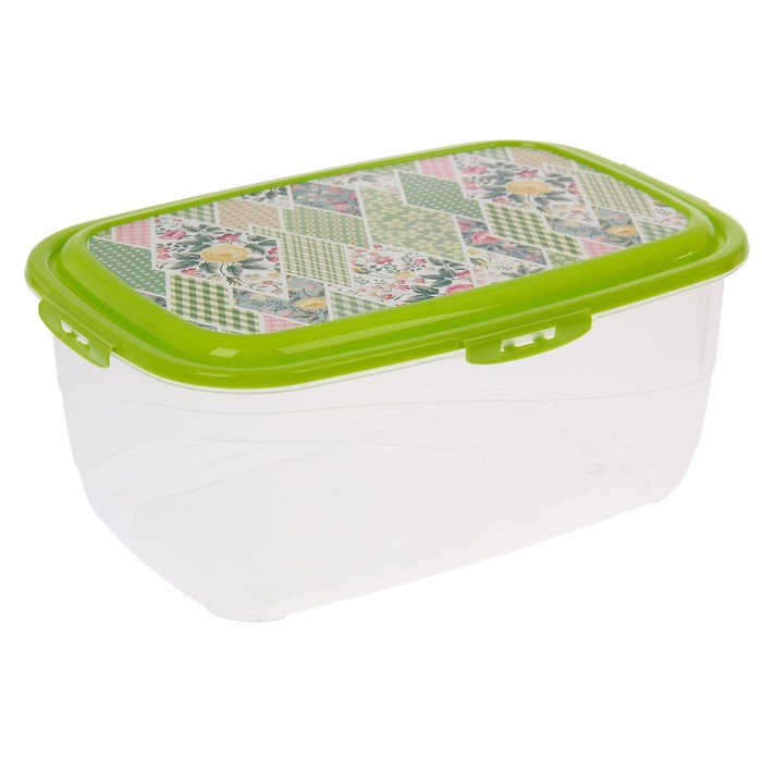 Контейнер пищевой 4,8 л Click&Lock, цвет МИКС