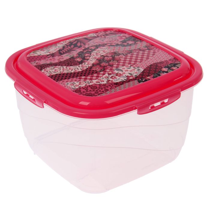 Контейнер пищевой 3 л Click&Lock, цвет МИКС