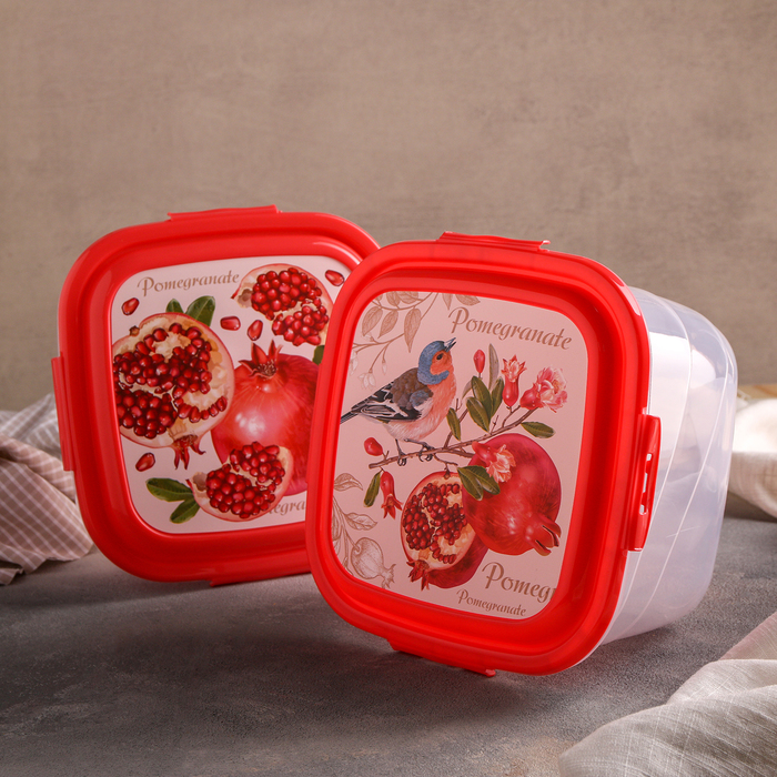 Контейнер пищевой 3 л Click&Lock, цвет МИКС