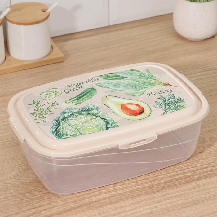 Контейнер пищевой 3,6 л Click&Lock, цвет МИКС