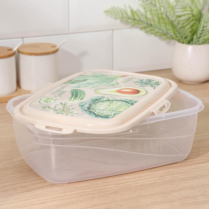 Контейнер пищевой 3,6 л Click&Lock, цвет МИКС