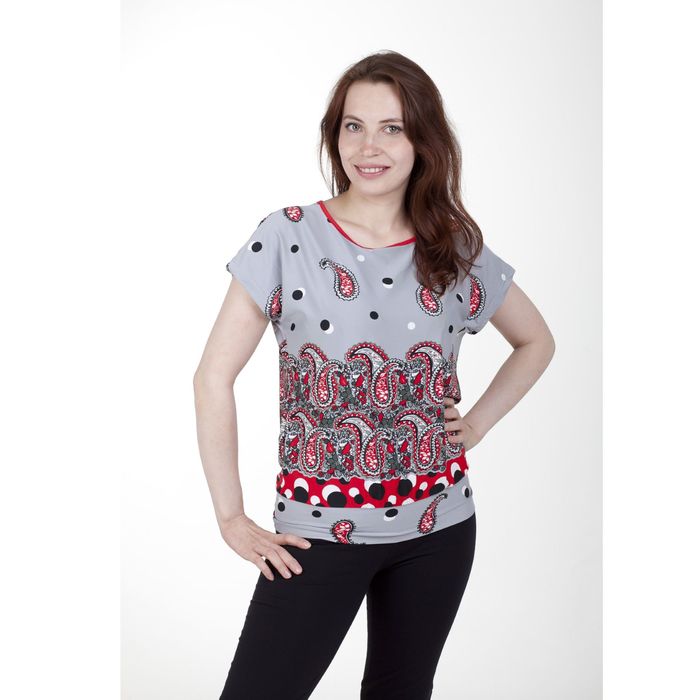Блуза женская Олеся 393, серый, р-р 42