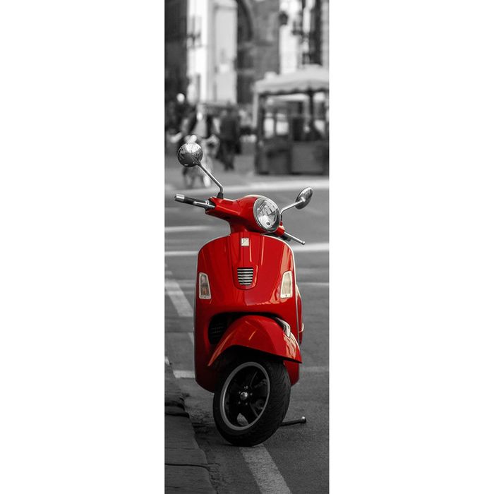 Фотообои "Красный скутер", 0,9х2,7 м