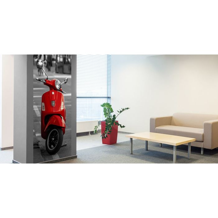 Фотообои "Красный скутер", 0,9х2,7 м