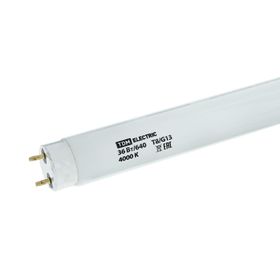 

Лампа люминесцентная TDM, G13, 36 Вт, 4000 К, 1213х26 мм, двухцокольная, линейная