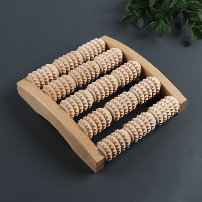 Массажёр для ног "Барабаны", 5 рядов, средний