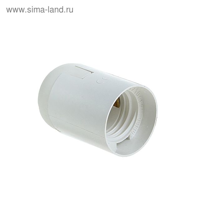 Патрон TDM, Е27, подвесной, термостойкий пластик, белый патрон tdm е27 с кольцом термостойкий пластик белый