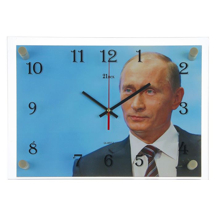 Часы настенные прямоугольные "Путин В.В.", 25х35 см микс