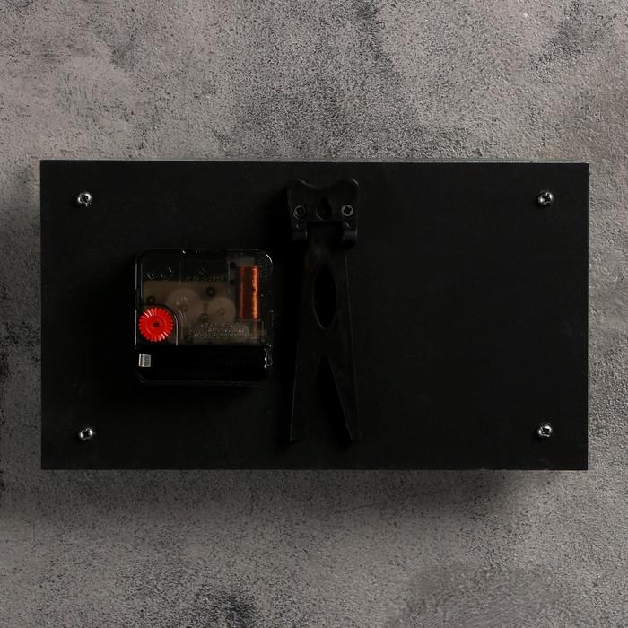 Часы настенно-настольные прямоугольные "Цветок и камни", 13х23 см микс