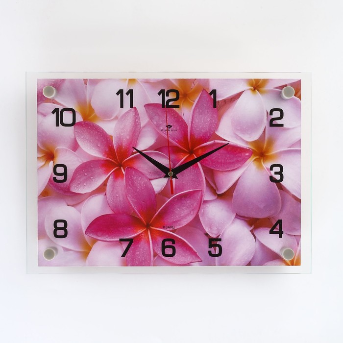 фото Часы настенные, серия: цветы, "цветы", 25х35 см, микс 21 век