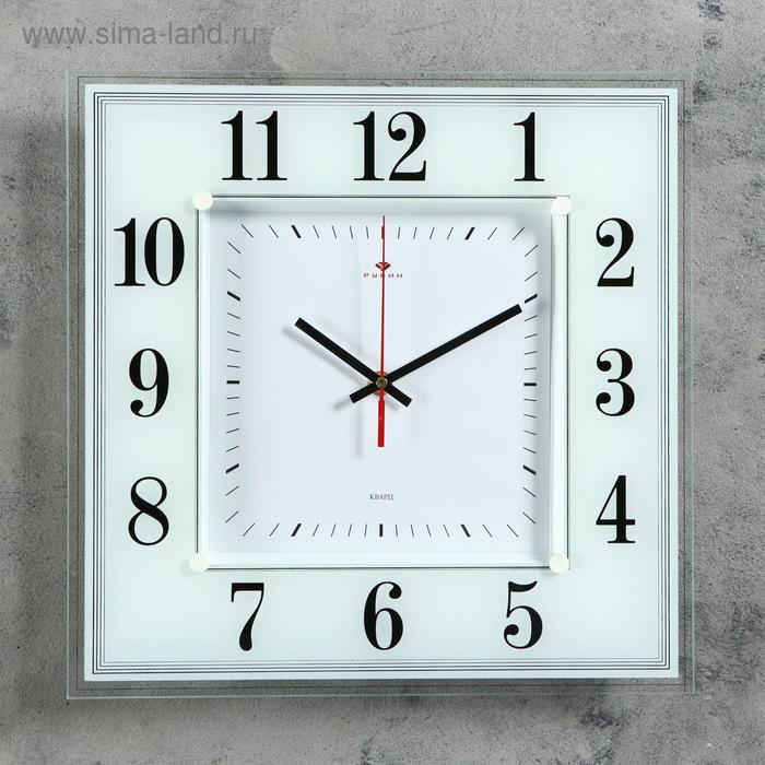 Часы настенные интерьерные Белая классика, бесшумные, 35 х 35 см