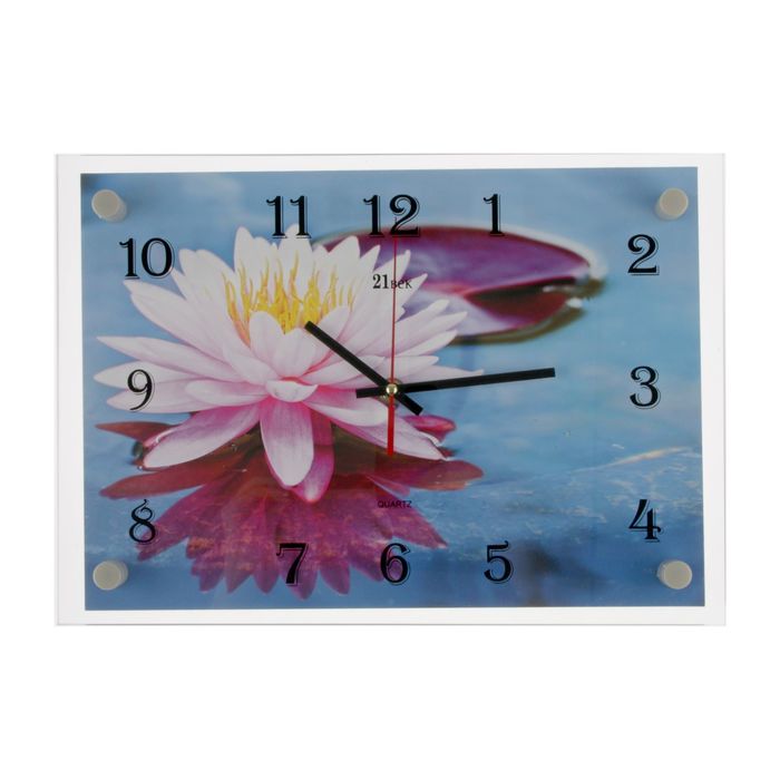 Часы настенные прямоугольные "Лотос", 25х35 см  микс
