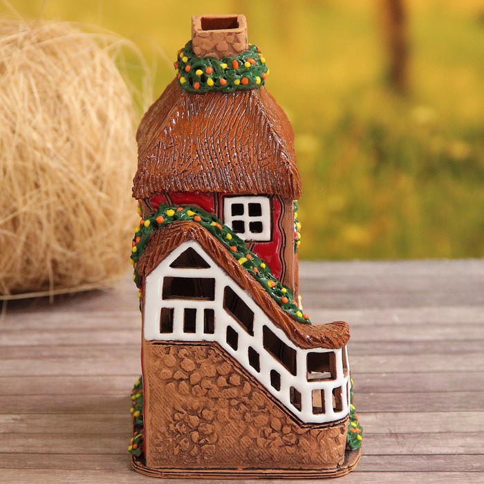 Аромалампа Домик «Дюймовочка», ручная работа