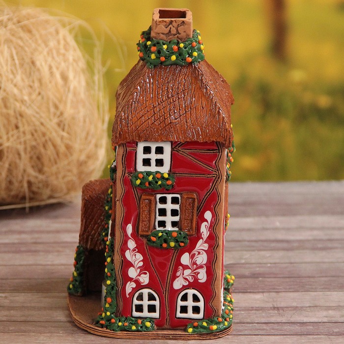 Аромалампа Домик «Дюймовочка», ручная работа