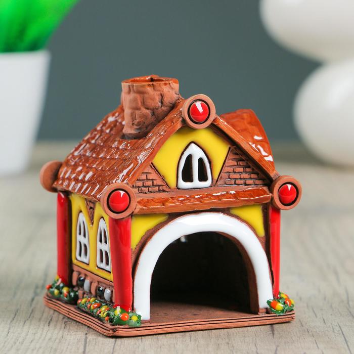 Аромалампа Домик «Валюша», ручная работа микс