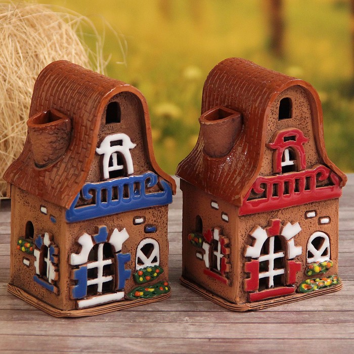 Аромалампа Домик «Фунтя», ручная работа микс