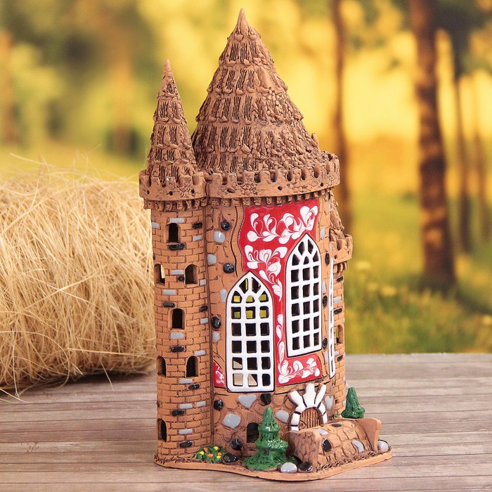 Аромалампа Домик «Юлия», ручная работа микс