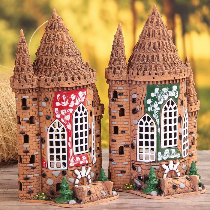 Аромалампа Домик «Юлия», ручная работа микс