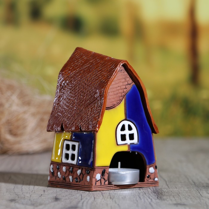 Аромалампа Домик «Забава», средняя, ручная работа