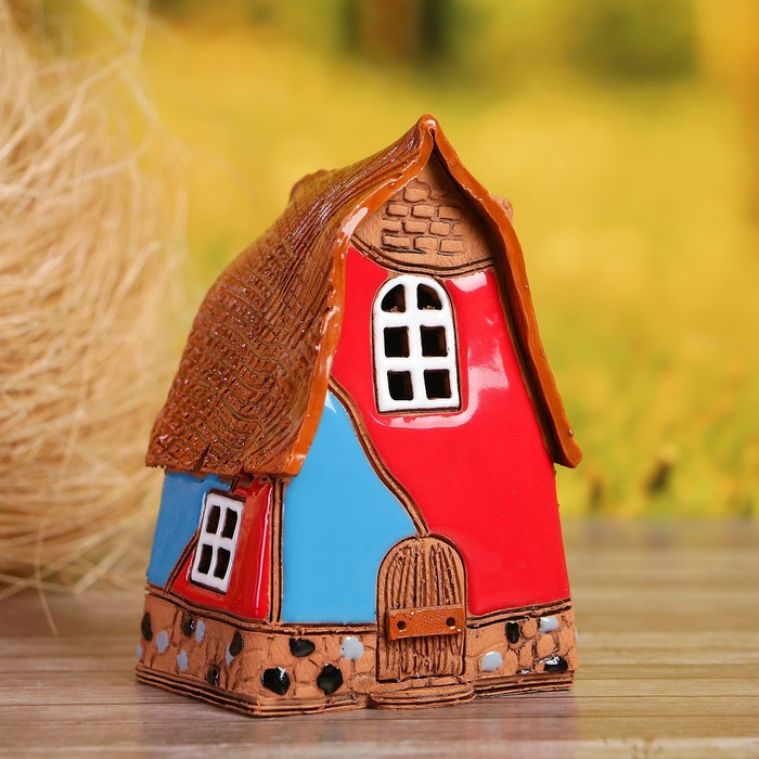 Аромалампа Домик «Забава», средняя, ручная работа