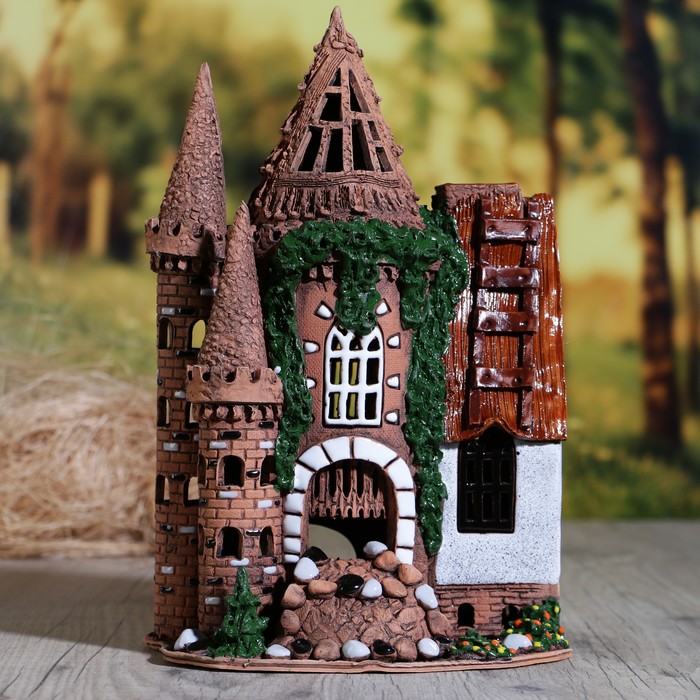 Аромалампа Домик «Мостик с пристройкой», ручная работа