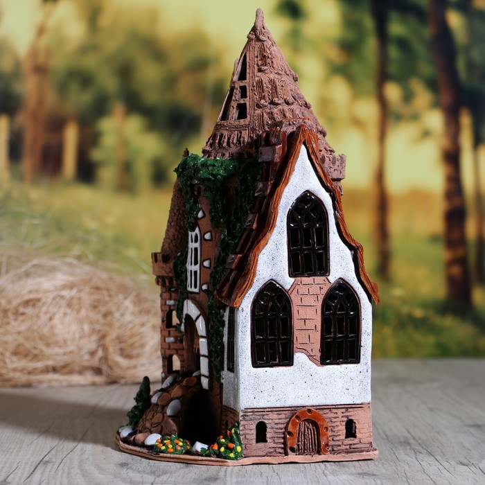 Аромалампа Домик «Мостик с пристройкой», ручная работа