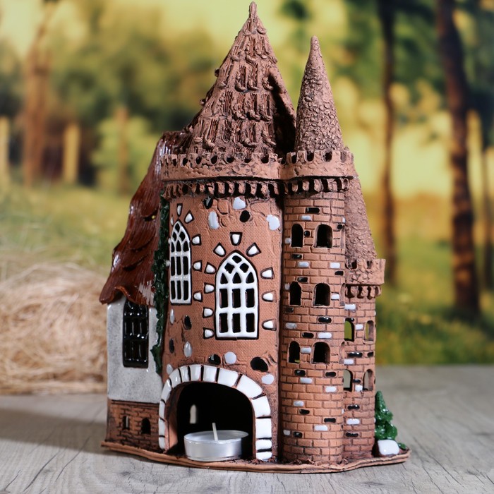 Аромалампа Домик «Мостик с пристройкой», ручная работа