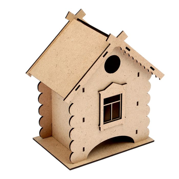 Заготовка для творчества, чайный домик "Избушка", набор 10 деталей