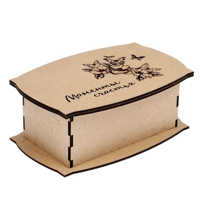 Заготовка для творчества, шкатулка "Моменты счастья", набор 7 деталей