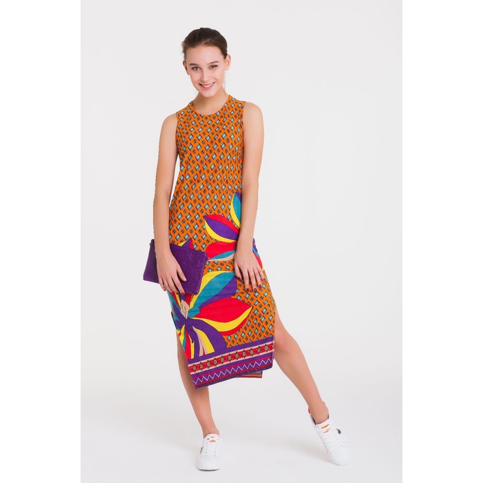 Платье 4758, размер 44, рост 164 см, цвет оранжевый