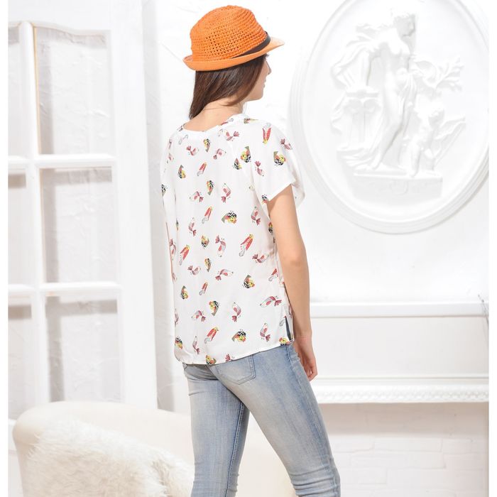 Блуза 4844, размер 44, рост 164 см, цвет белый