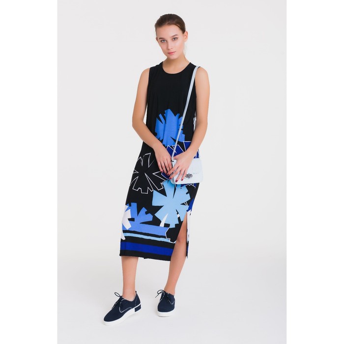 Платье 4759, размер 44, рост 164 см, цвет черный/синий