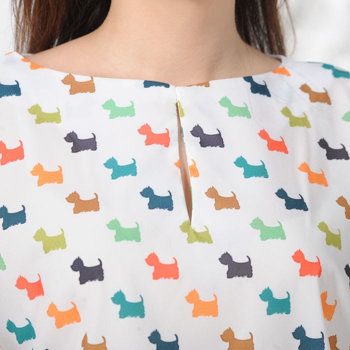 Блуза, размер 52, рост 164 см, цвет белый (арт. 4843 С+)