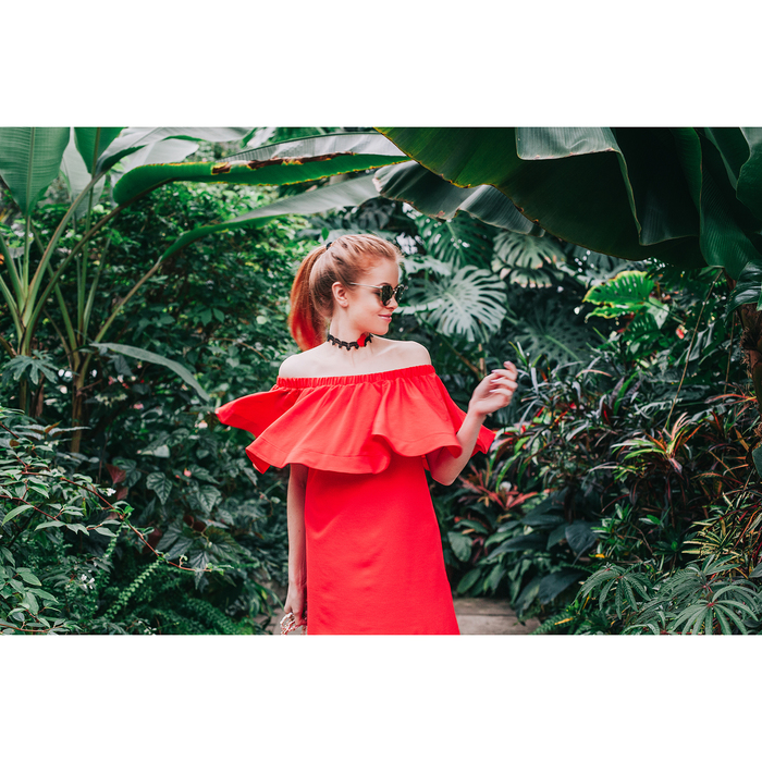 Платье женское 71168 цвет красный, размер L (46), рост 168