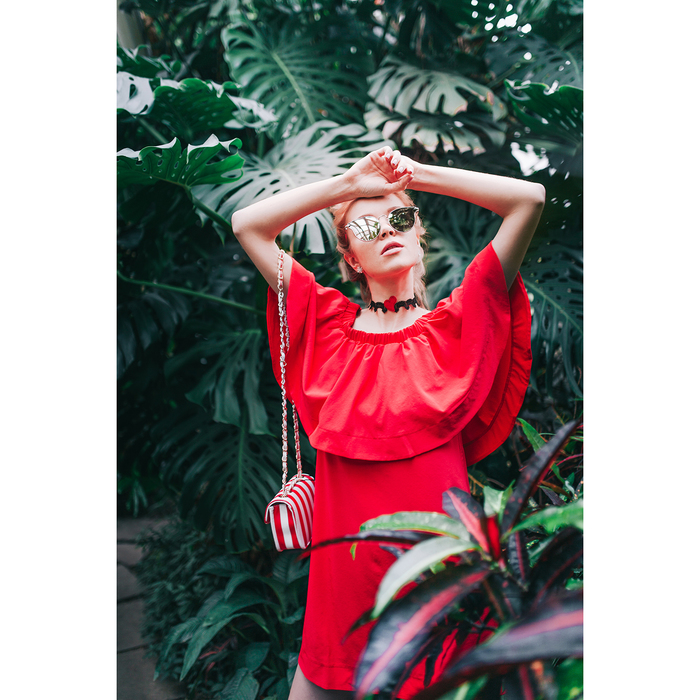 Платье женское 71168 цвет красный, размер XL (48), рост 168