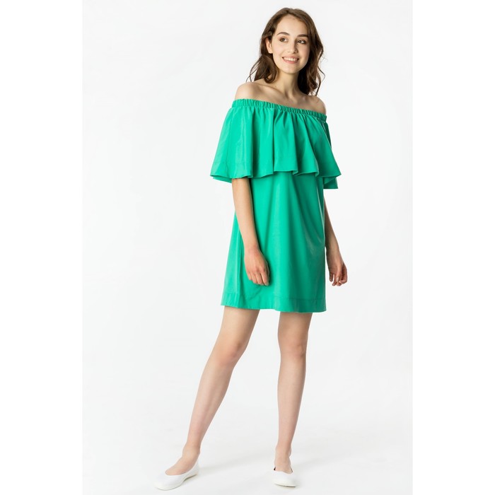 Платье женское 71168 цвет изумруд, размер XL (48), рост 168