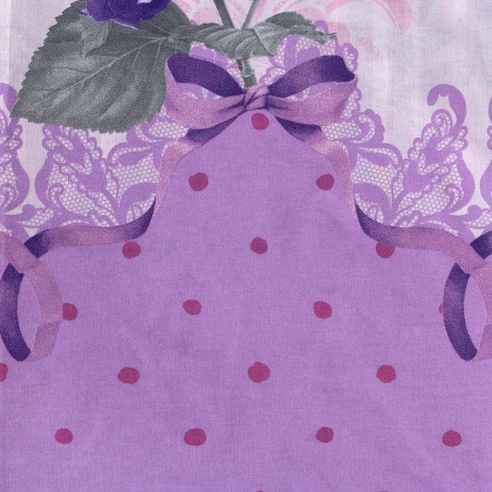 Постельное бельё "Этель" Гортензия 1,5 сп., размер 143х215 см, 150х214 см, 70х70 см - 2 шт., 100% хлопок, поплин, 125 г/м2