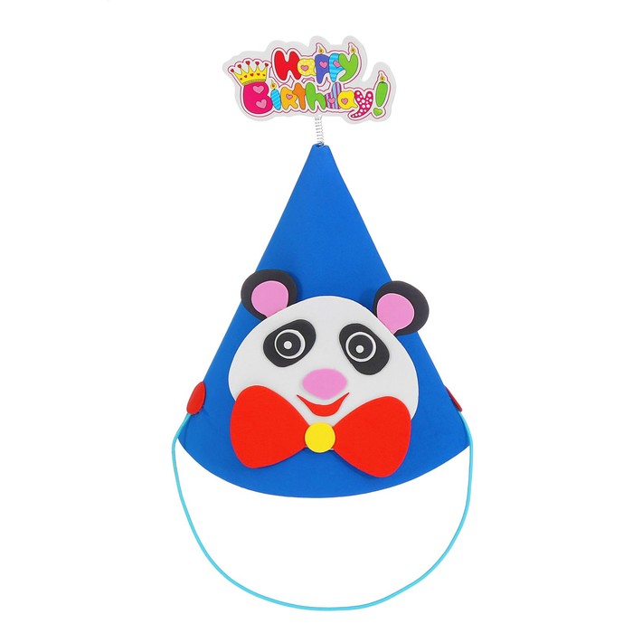 Колпак "С нем рождения" панда в бабочке