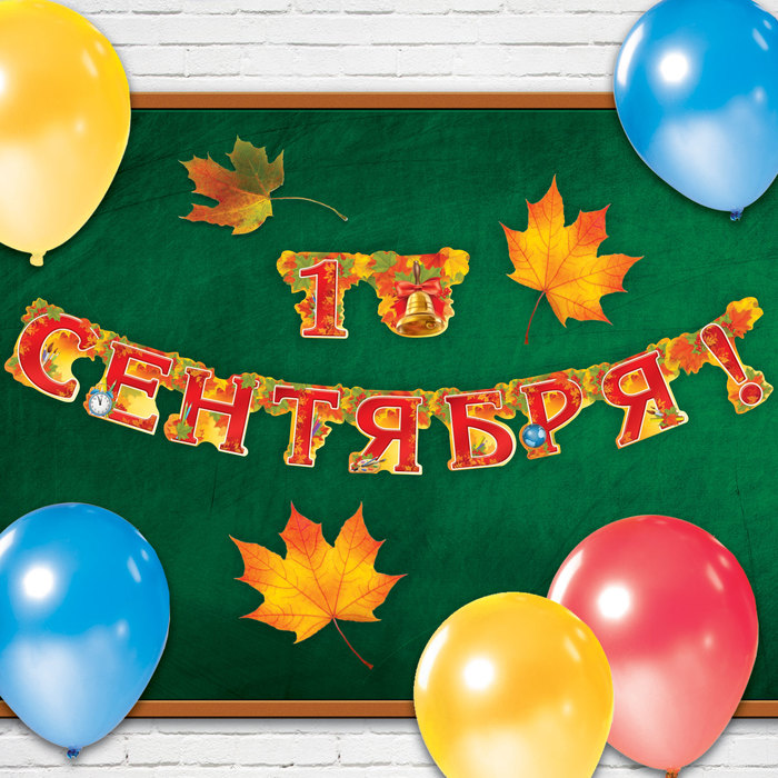 Гирлянда на люверсах "1 Сентября!"