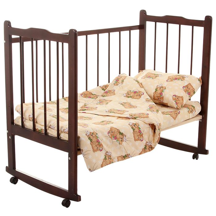 Детское постельное бельё "Сони", пододеяльник 110х140, простыня на резинке 90х150, наволочка 40х60-1 шт., цвет бежевый (арт. 10024)