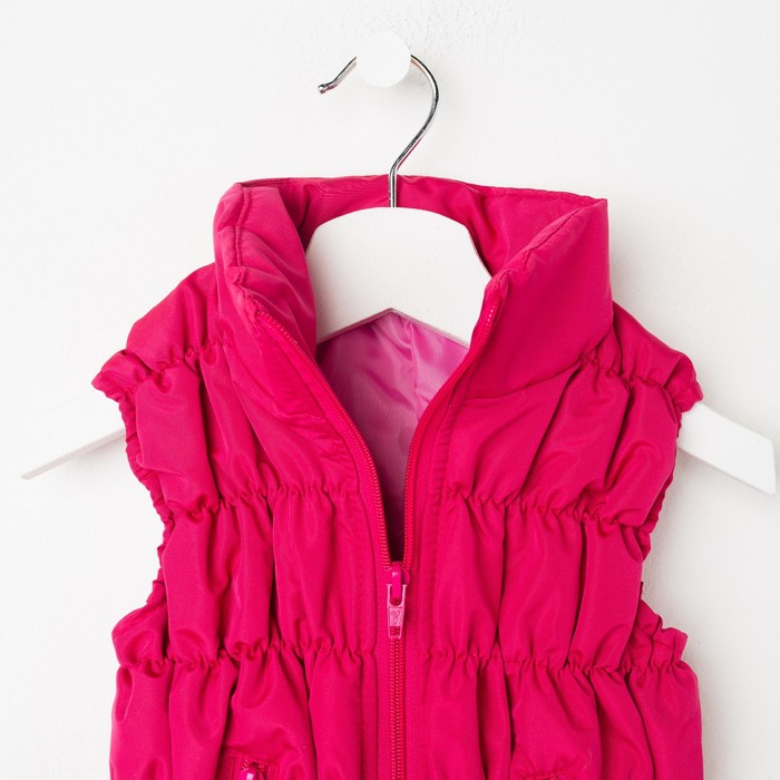 Жилет для девочки "Резинка", рост 116 см, цвет фуксия