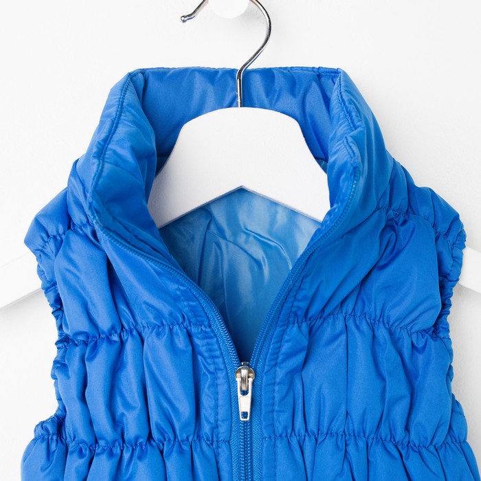 Жилет для девочки "Резинка", рост 122 см, цвет синий