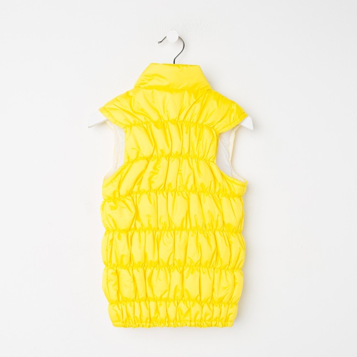 Жилет для девочки "Резинка", рост 128 см, цвет жёлтый